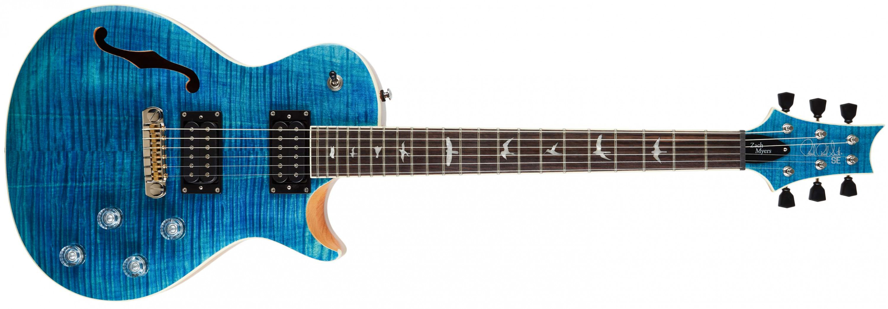 Hlavní obrázek Semiakustické a jazzové PAUL REED SMITH SE Zach Myers MB 2021 - Myers Blue