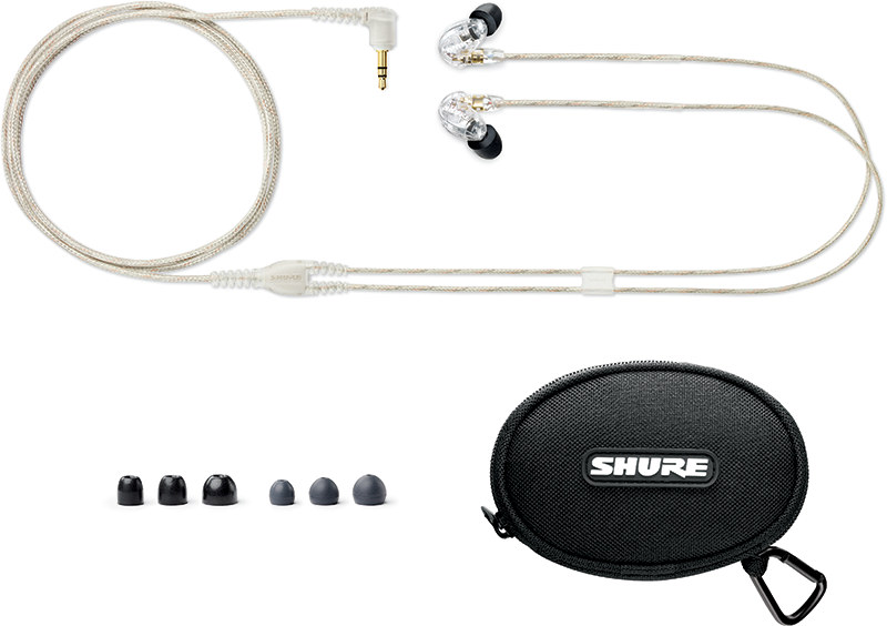 Galerijní obrázek č.3 Sluchátka do uší a pro In-Ear monitoring SHURE SE215-CL-EFS