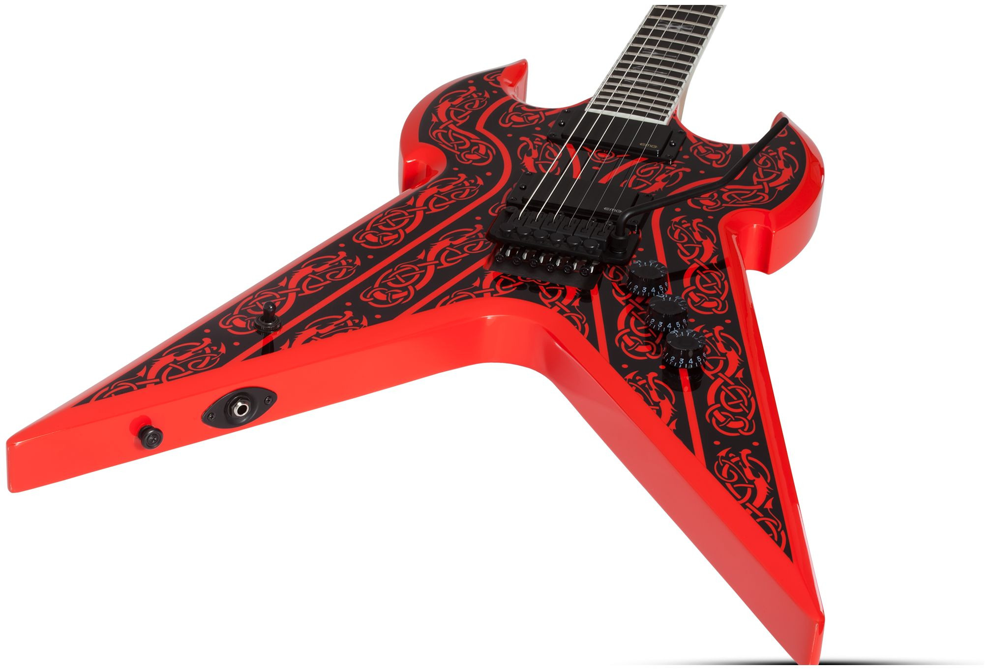 Galerijní obrázek č.3 Hard&heavy SCHECTER Wylde Audio Warhammer FR Norse Dragon Pinstripe - Red