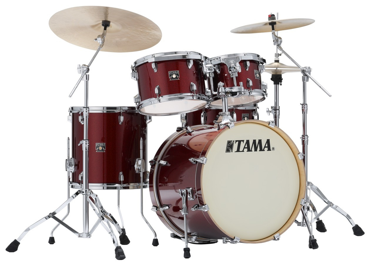 Hlavní obrázek 20“; 10“, 12“; 14“ TAMA CK50R-DRP Superstar Classic - Dark Red Sparkle