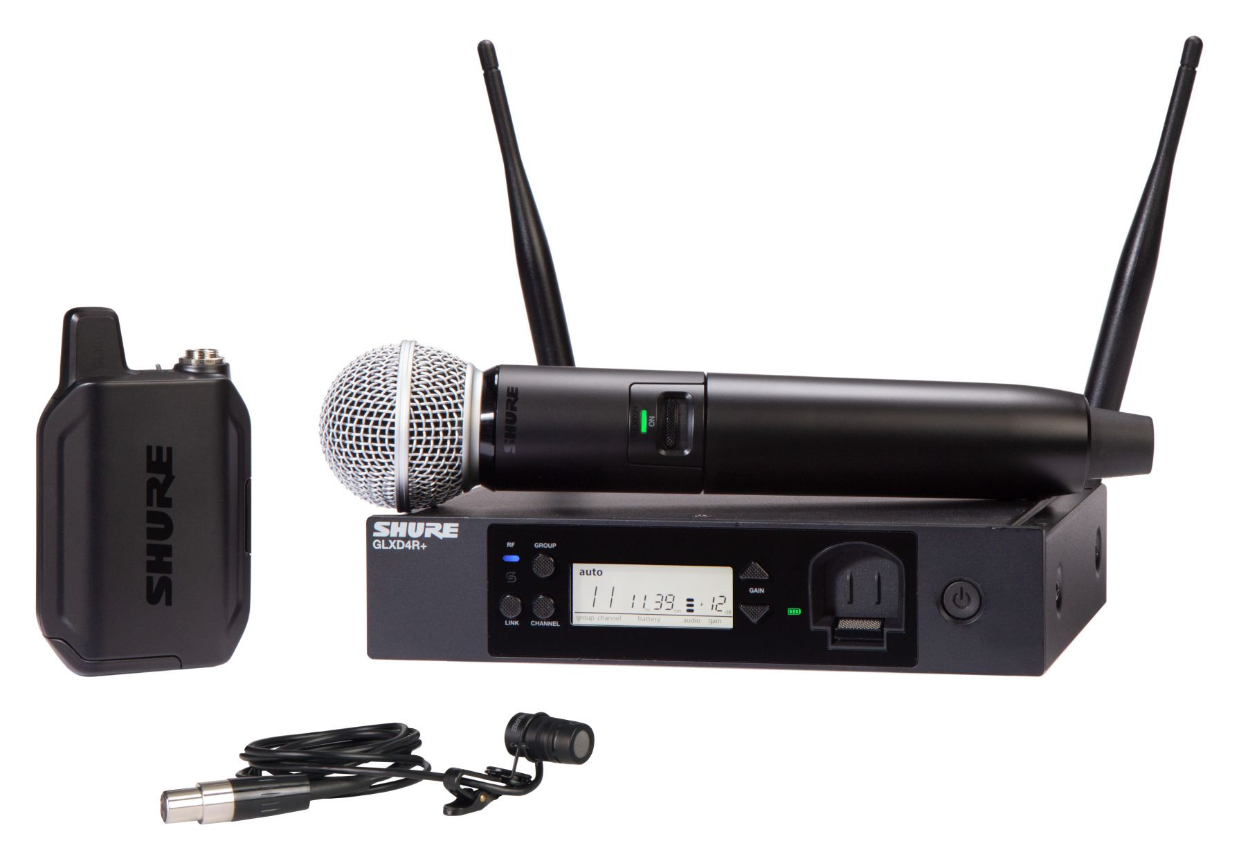 Hlavní obrázek S ručním mikrofonem SHURE GLXD124R+/85