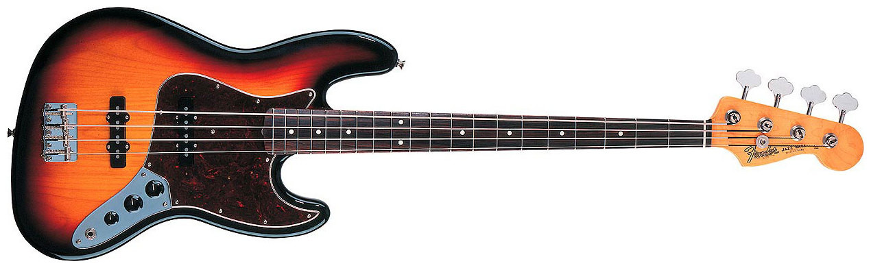 Hlavní obrázek JB modely FENDER '60s Jazz Bass®, Rosewood Fingerboard, 3-Color Sunburst, 4-Ply Brown Shell Pickguard