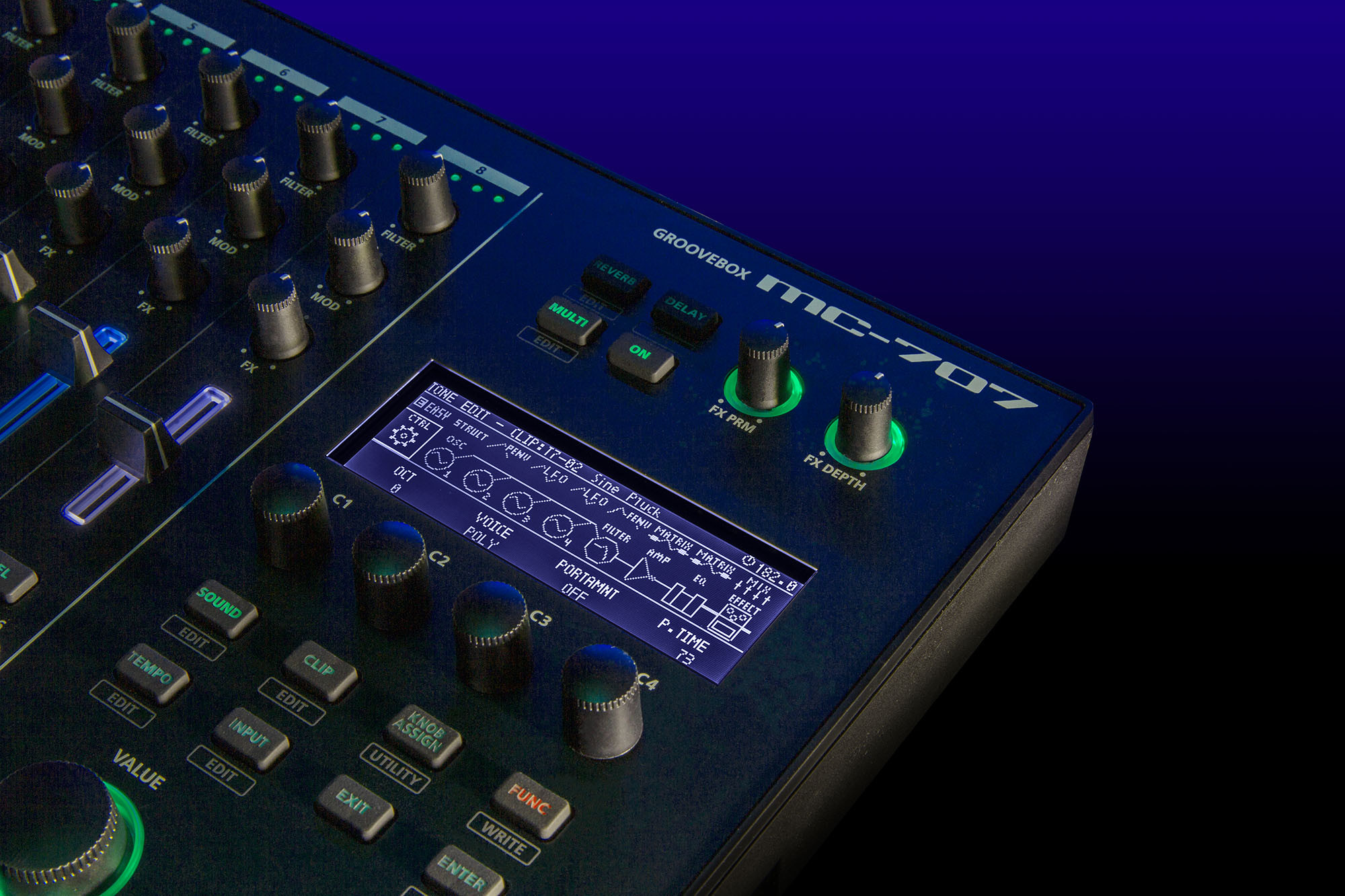 Galerijní obrázek č.10 DJ efektory a loopery ROLAND MC-707 GROOVEBOX