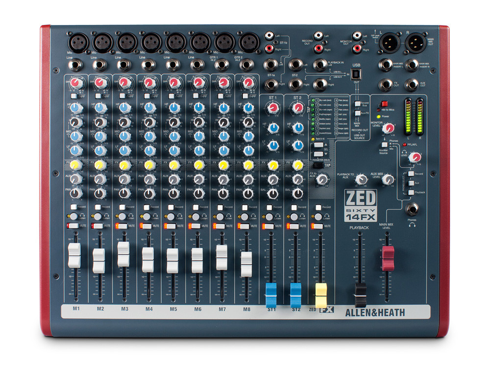 Galerijní obrázek č.1 Mixážní pulty s efektem ALLEN HEATH ZED60-14FX