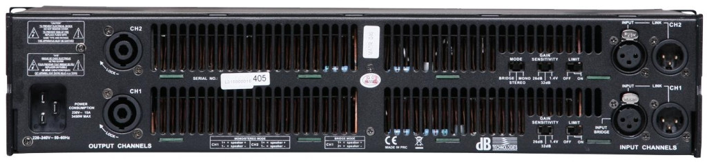 Galerijní obrázek č.1 Dvoukanálové zesilovače DB TECHNOLOGIES HPA 2800