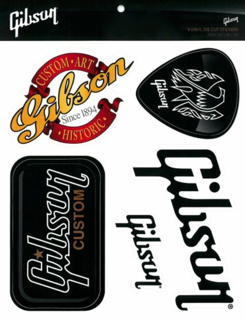 Galerijní obrázek č.1 Oblečení a dárkové předměty GIBSON G-Sticker3 Guitar sticker Pack