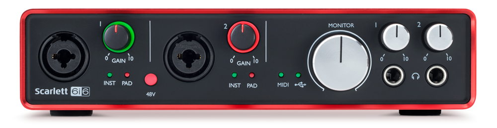 Galerijní obrázek č.1 USB zvukové karty FOCUSRITE Scarlett 6i6 2nd Gen