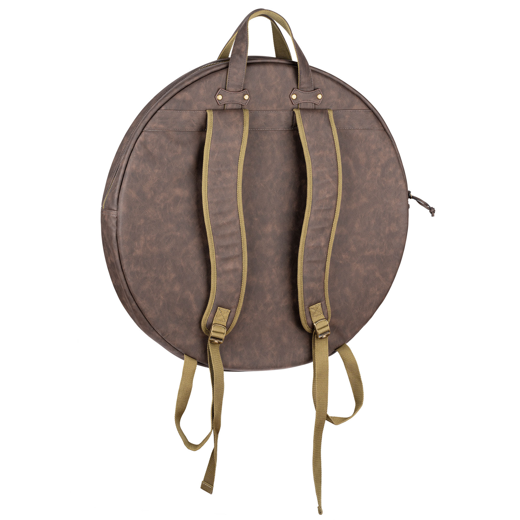 Galerijní obrázek č.1 Obaly na činely MEINL MVHC22DB Vintage Hyde Cymbal Bag 22” - Dark Brown