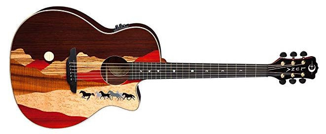 Hlavní obrázek Dreadnought LUNA GUITARS Vista Mustang EA Natural