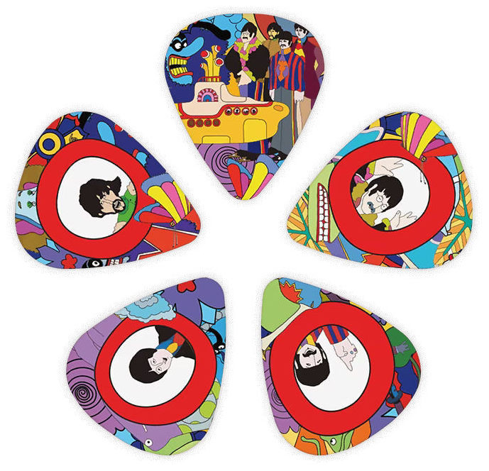 Hlavní obrázek Tvrdost do 0.70 D'ADDARIO 1CWH6-10B7 Beatles Yellow Submarine Picks Medium .70mm - 10 ks