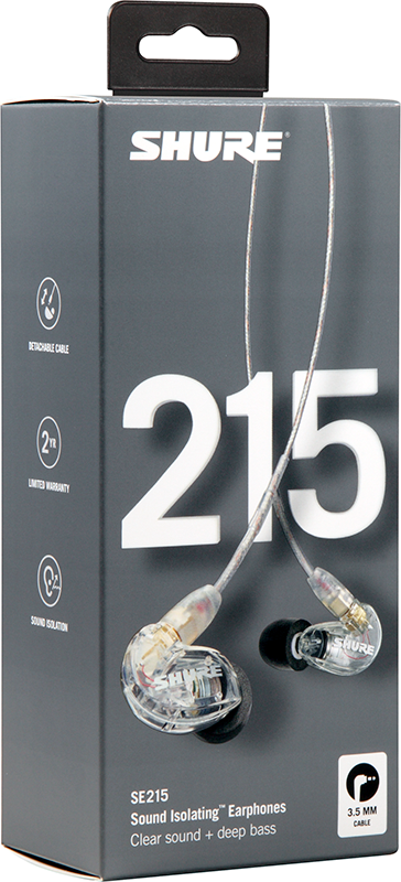 Galerijní obrázek č.5 Sluchátka do uší a pro In-Ear monitoring SHURE SE215-CL-EFS