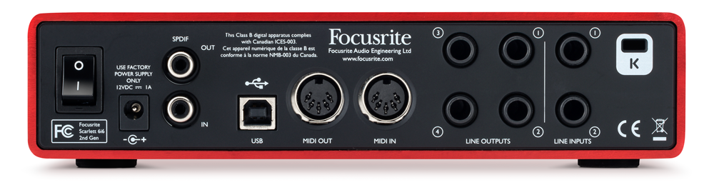 Galerijní obrázek č.2 USB zvukové karty FOCUSRITE Scarlett 6i6 2nd Gen