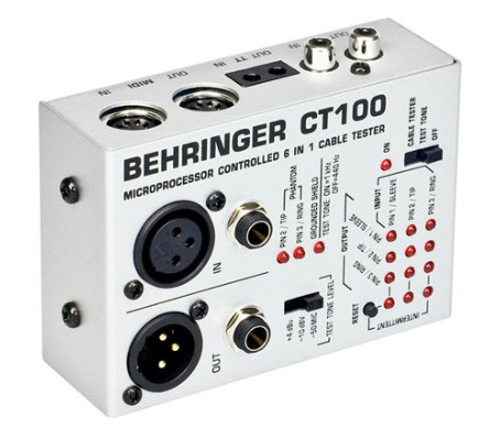 Hlavní obrázek Zkoušečky kabelů, testery, apod. BEHRINGER CT100