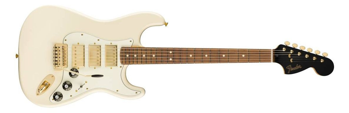 Hlavní obrázek ST - modely FENDER Mahogany Black Top Stratocaster HHH Olympic White
