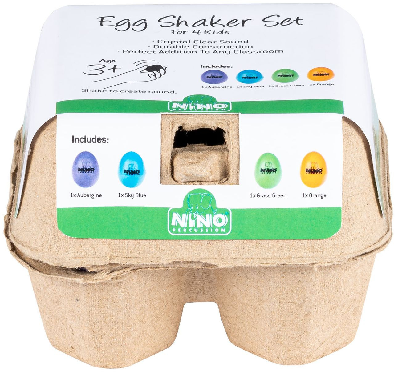 Galerijní obrázek č.1 Perkuse NINO PERCUSSION NINOSET21 Egg Shaker Box - 4 Pcs