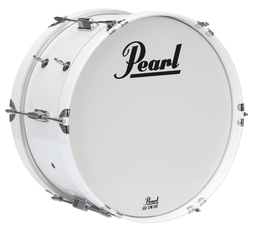 Galerijní obrázek č.1 Jednotlivé bubny PEARL MJB1808/CXN33 Junior Marching Series Bass Drum 18”x8” - Pure White