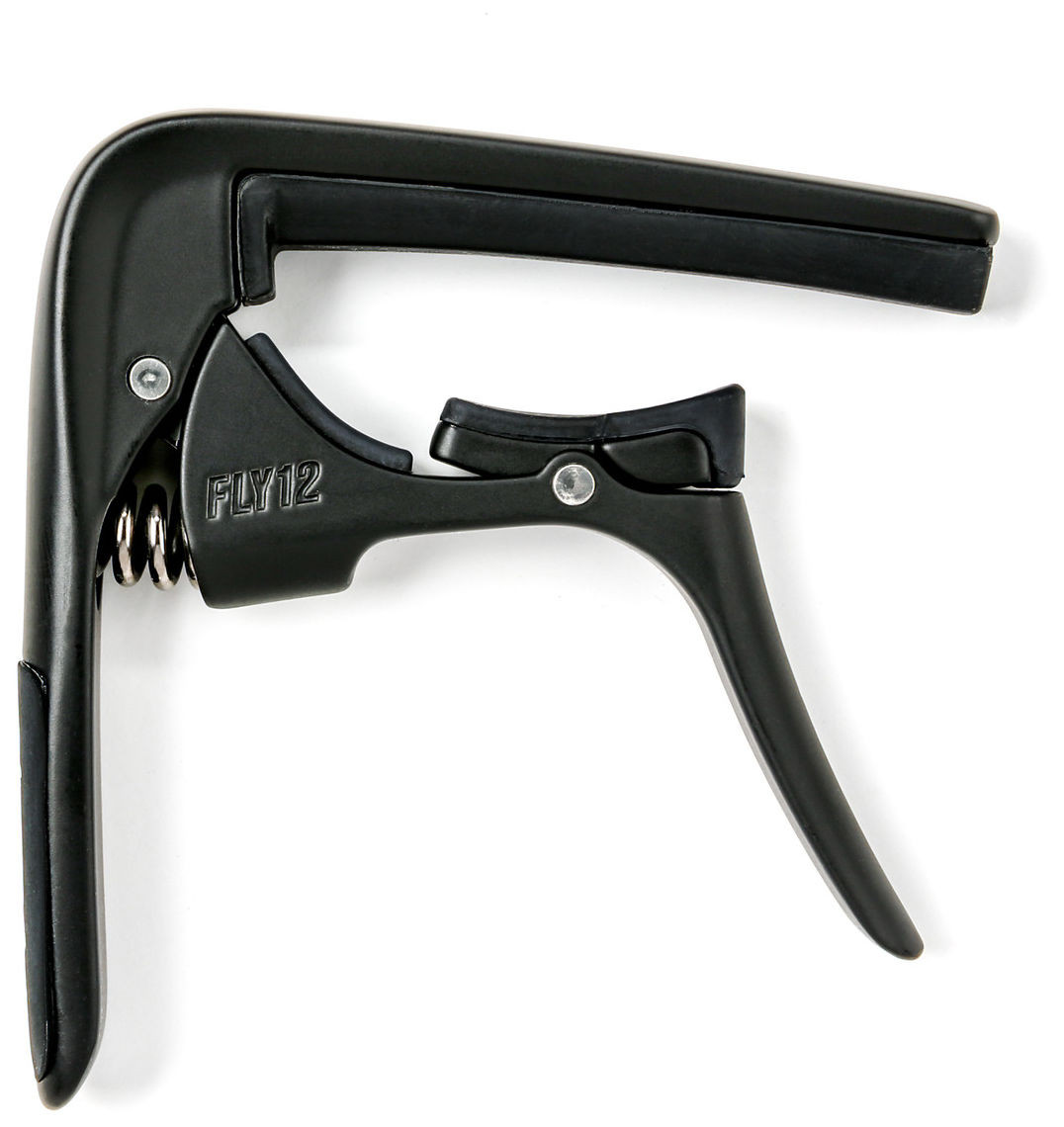 Hlavní obrázek Kapodastry pro akustické a elektrické kytary DUNLOP 66CBK TRIGGER FLY CAPO 12 STRING - BLACK