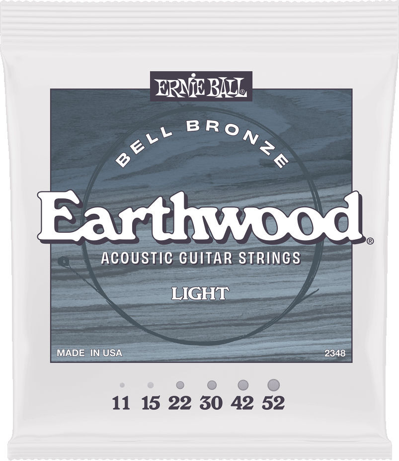Hlavní obrázek Tvrdost .011 ERNIE BALL 2348 Light Earthwood Bell Bronze Acoustic Guitar Strings 11-52