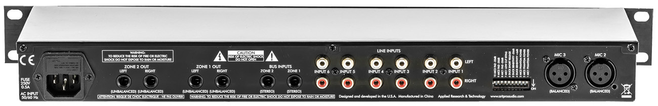 Galerijní obrázek č.1 Rackové, zónové a automatické mixážní pulty ART MX624