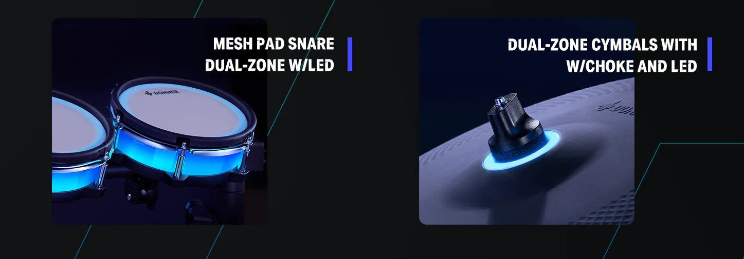 Galerijní obrázek č.5 Elektronické soupravy DONNER BackBeat