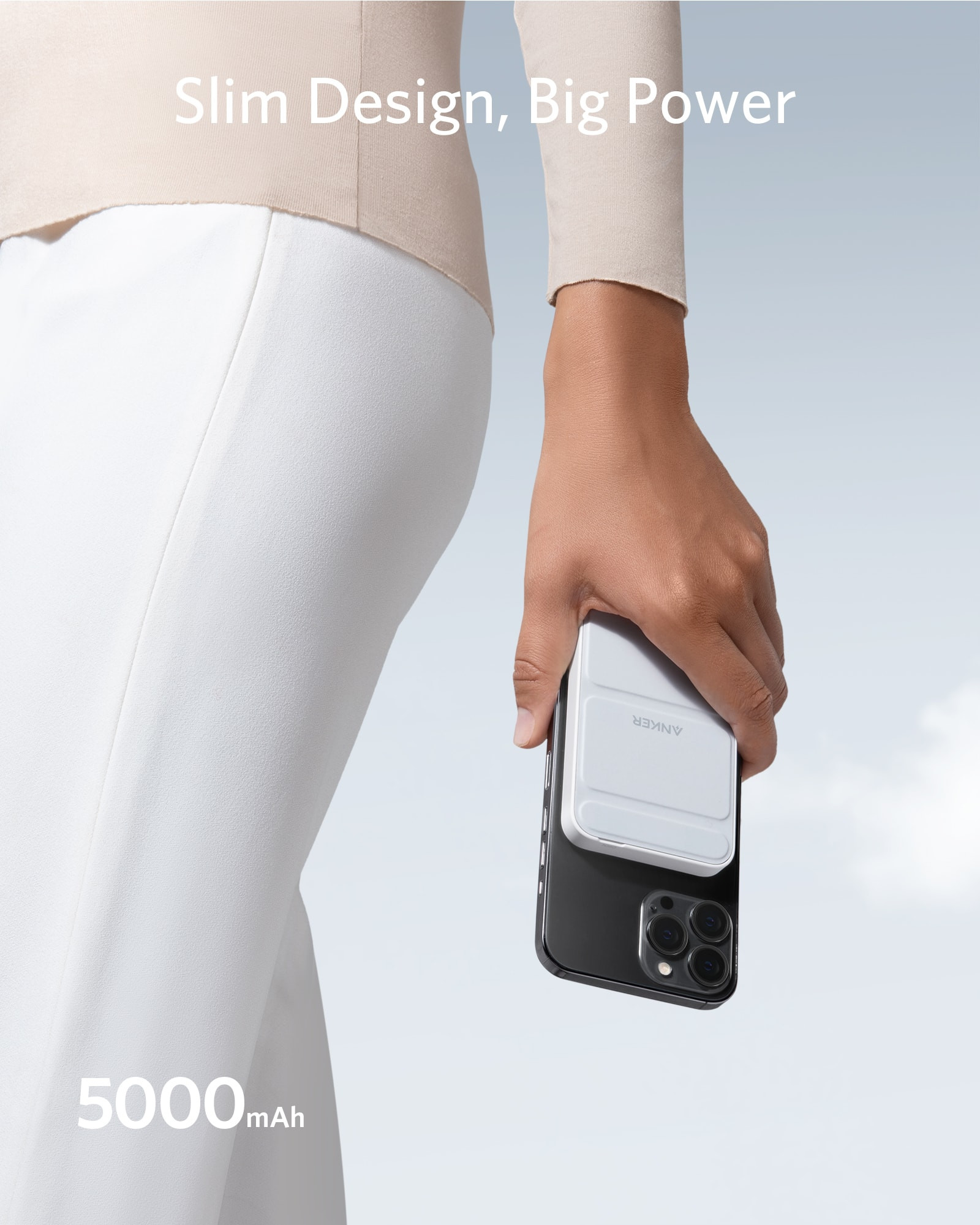 Galerijní obrázek č.3 Powerbanky a nabíječky ANKER PowerCore Mag-Go 5K, White