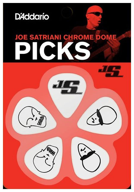 Galerijní obrázek č.1 Tvrdost  1.0 D'ADDARIO 1CWH6-10JS Joe Satriani Signature Guitar Picks, White - 10 ks