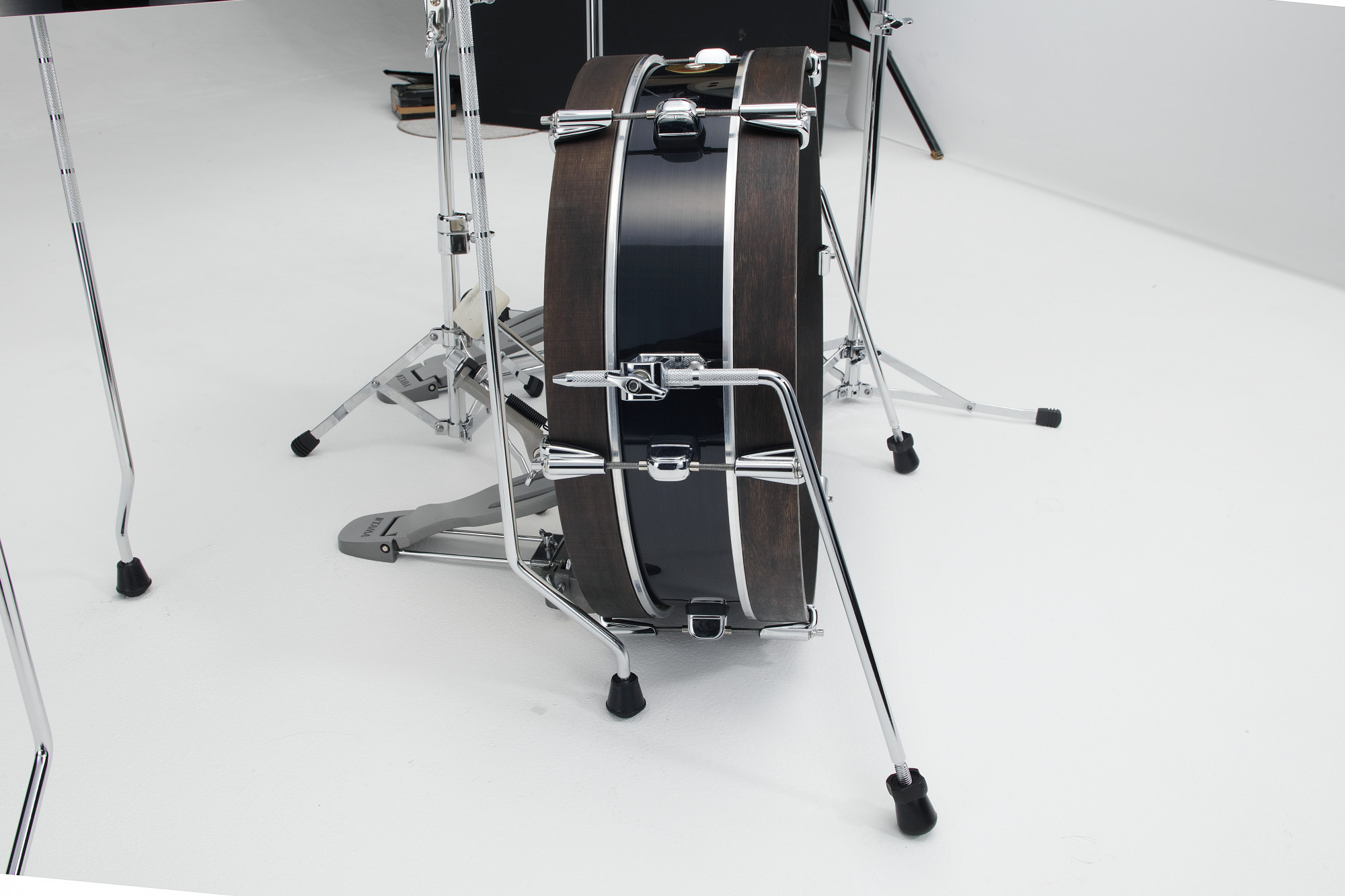 Galerijní obrázek č.2 Jednotlivé bubny TAMA LJKB18H3-HBK Club-JAM Pancake Bass Drum 18”x4” - Hairline Black