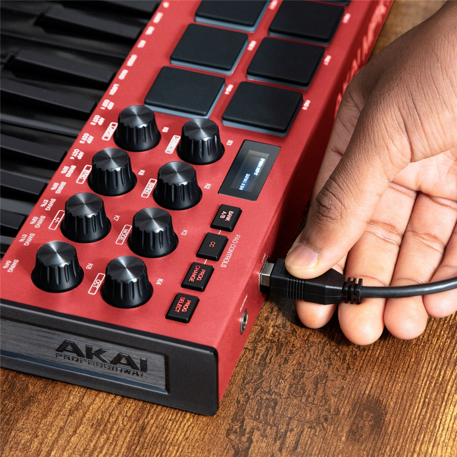 Galerijní obrázek č.4 MIDI keyboardy AKAI MPK mini MK3 Red