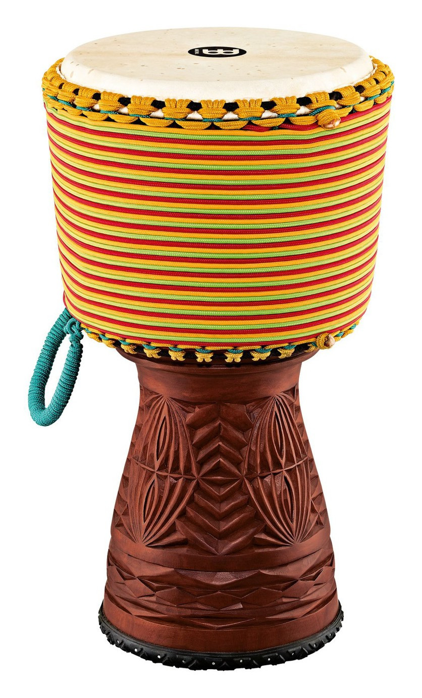 Hlavní obrázek Djembes MEINL AE-DJTC1-L Artisan Edition Tongo Carved Djembe - Coloured Rope Wrapping