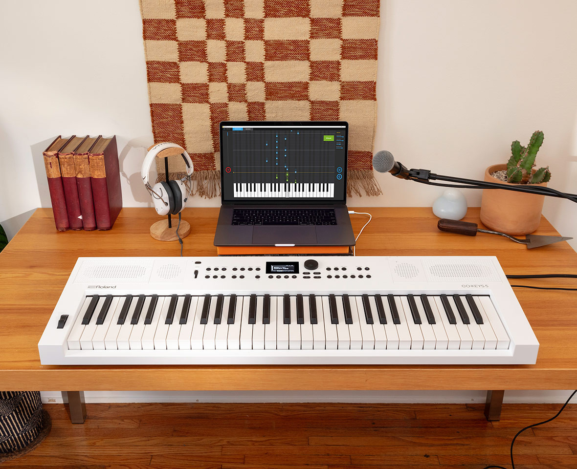 Galerijní obrázek č.3 Keyboardy s dynamikou ROLAND GO:KEYS 5 - White