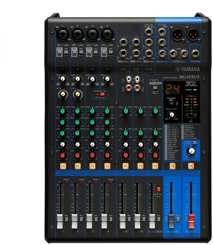 Galerijní obrázek č.1 Mixážní pulty s efektem YAMAHA MG10XUF