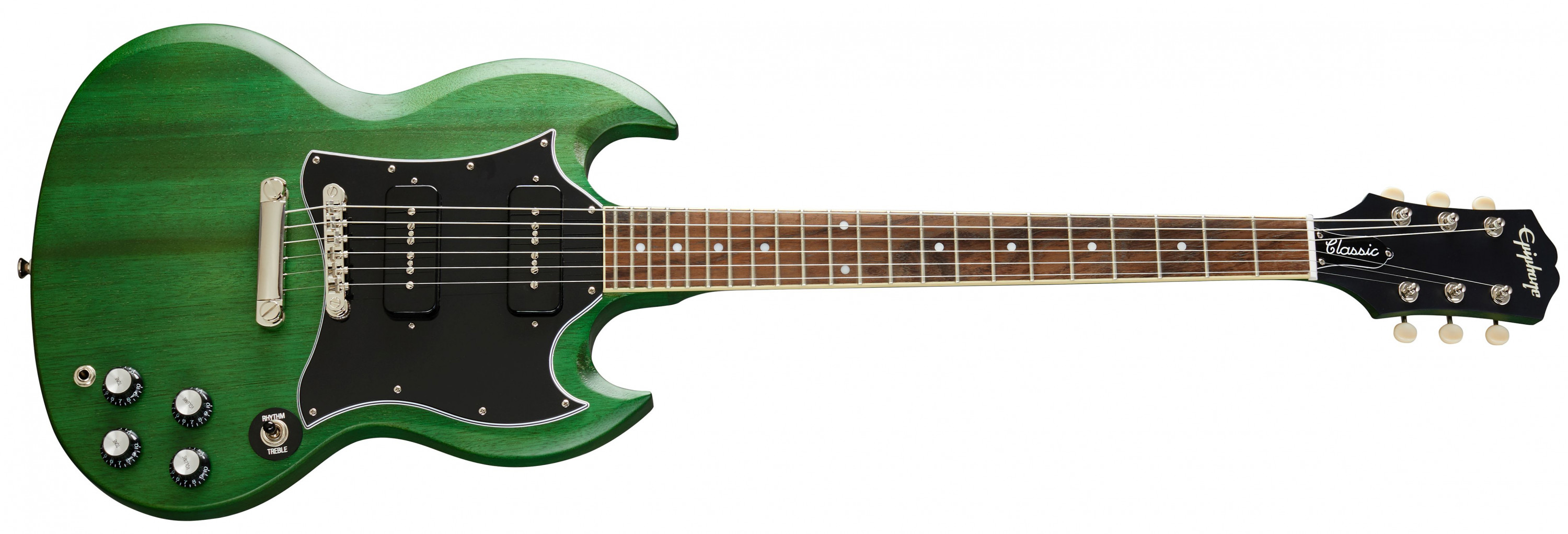 Hlavní obrázek SG EPIPHONE SG Classic Worn P-90s Worn Inverness Green