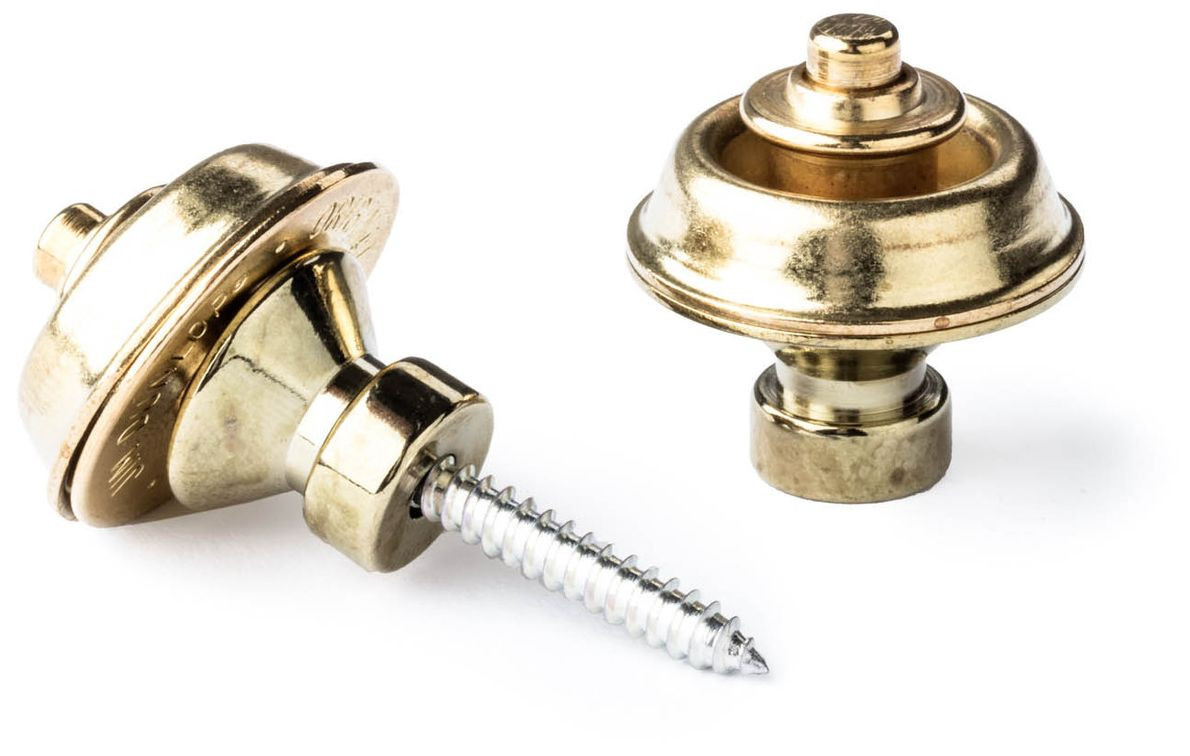 Hlavní obrázek Příslušenství DUNLOP Straplok Strap Retainers Traditional - Brass