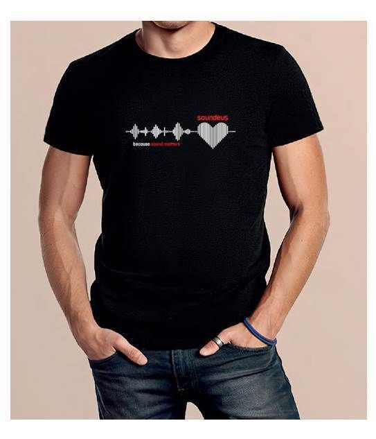 Hlavní obrázek Oblečení a doplňky SOUNDEUS Heart tričko, černá, L