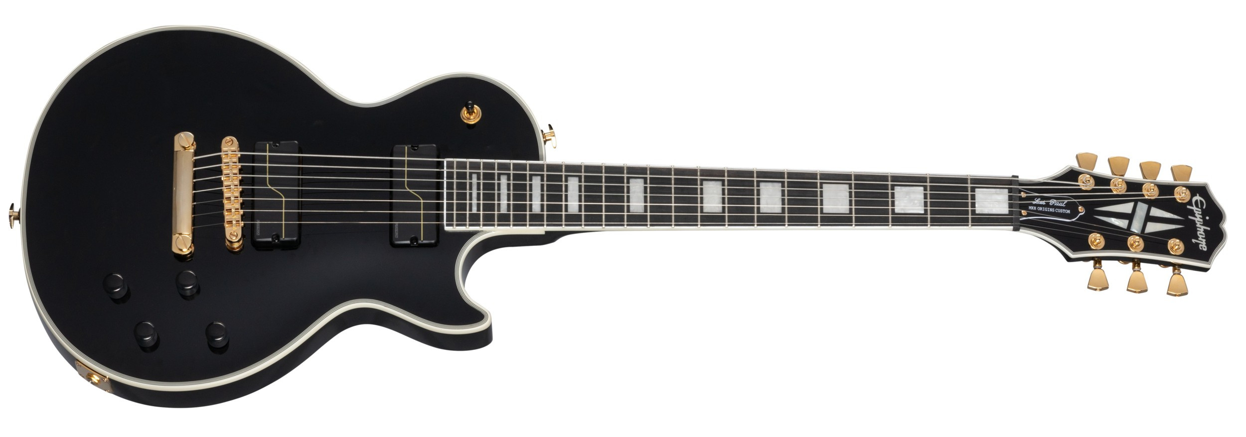 Hlavní obrázek 7strunné EPIPHONE Matt Heafy Les Paul Custom Origins 7 - Ebony