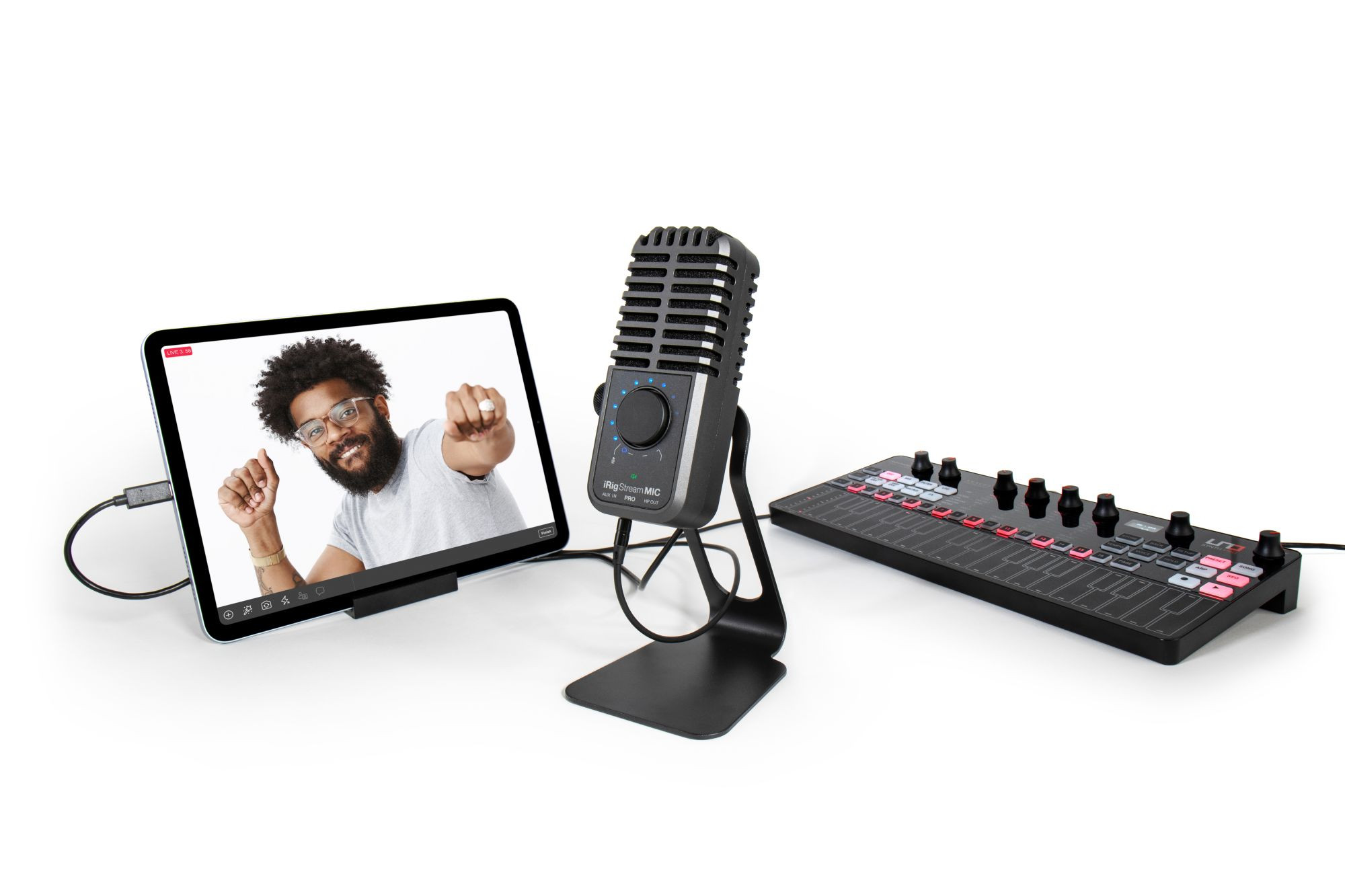 Galerijní obrázek č.1 USB mikrofony IK MULTIMEDIA iRig Stream Mic Pro