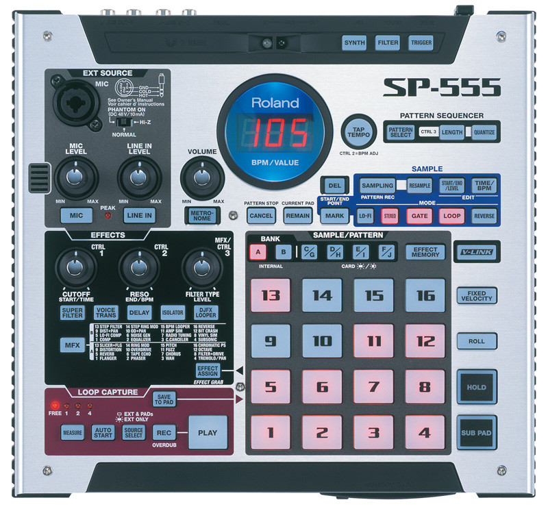 Hlavní obrázek Samplery, sekvencery, moduly ROLAND SP-555 Samlping Workstation