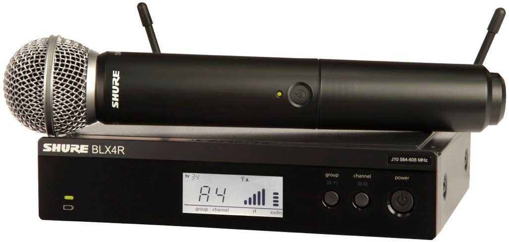 Hlavní obrázek S ručním mikrofonem SHURE BLX24RE/SM58 M17 662 - 682 MHz A-Stock