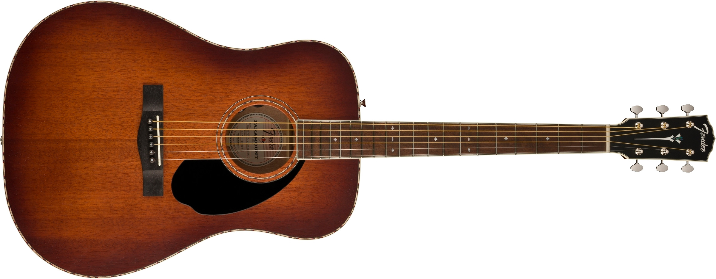 Hlavní obrázek Dreadnought FENDER PD-220E Dreadnought - Aged Cognac Burst