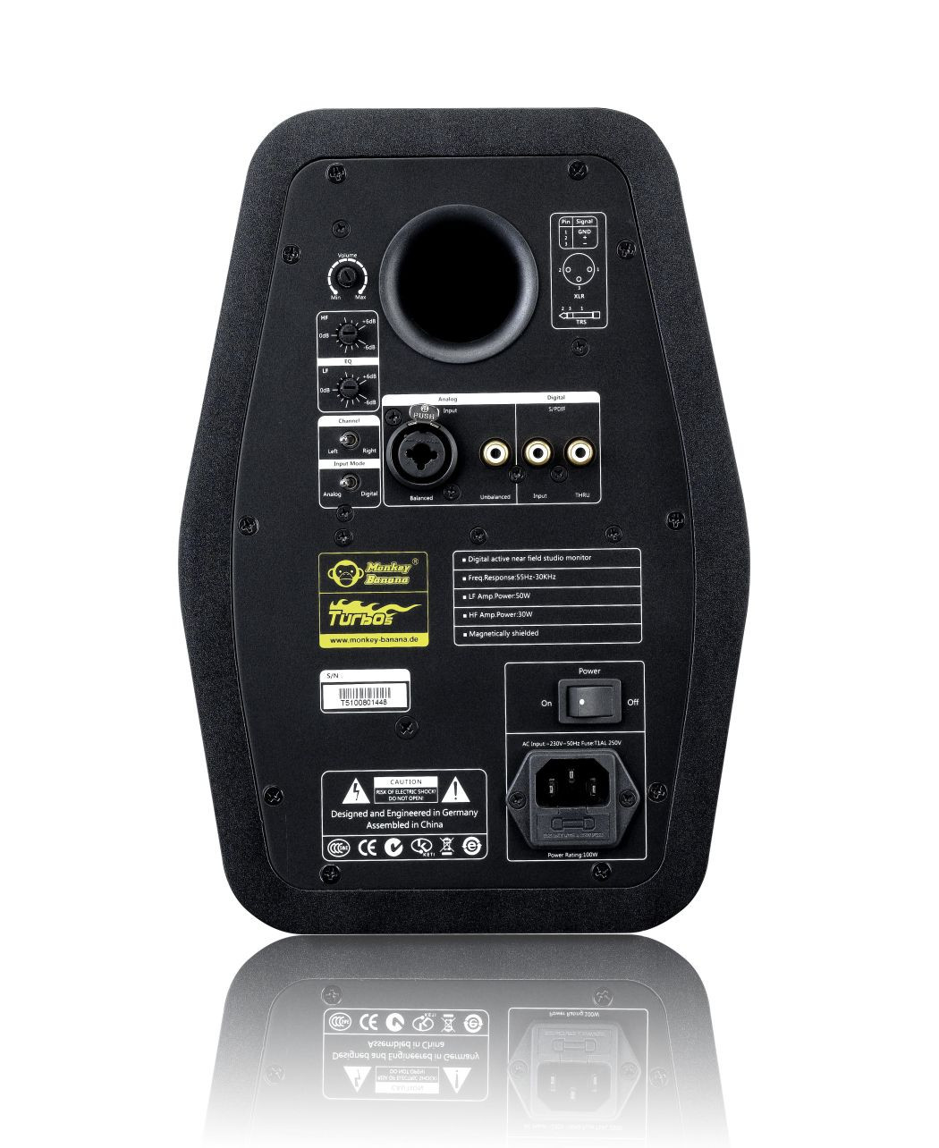 Galerijní obrázek č.1 Aktivní monitory s AES / SPDIF / USB digitálním vstupem MONKEY BANANA Turbo 5 Black