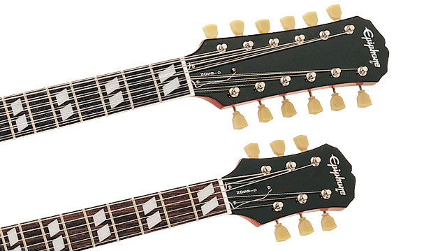 Galerijní obrázek č.3 SG EPIPHONE G-1275 Custom, Rosewood Fingerboards, DOUBLE NECK - Worn Cherry