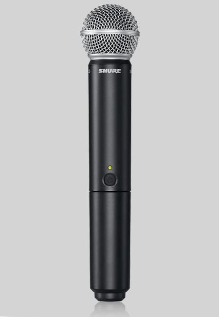 Galerijní obrázek č.1 S ručním mikrofonem SHURE BLX24RE/SM58 M17 662 - 682 MHz A-Stock