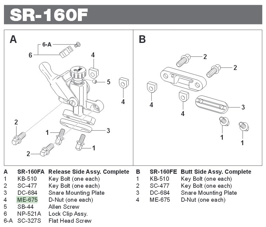 Galerijní obrázek č.1 Jiné náhradní díly PEARL ME-675