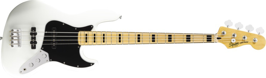 Hlavní obrázek JB modely FENDER SQUIER Vintage Modified Jazz Bass '70s, Maple Fingerboard - Olympic White
