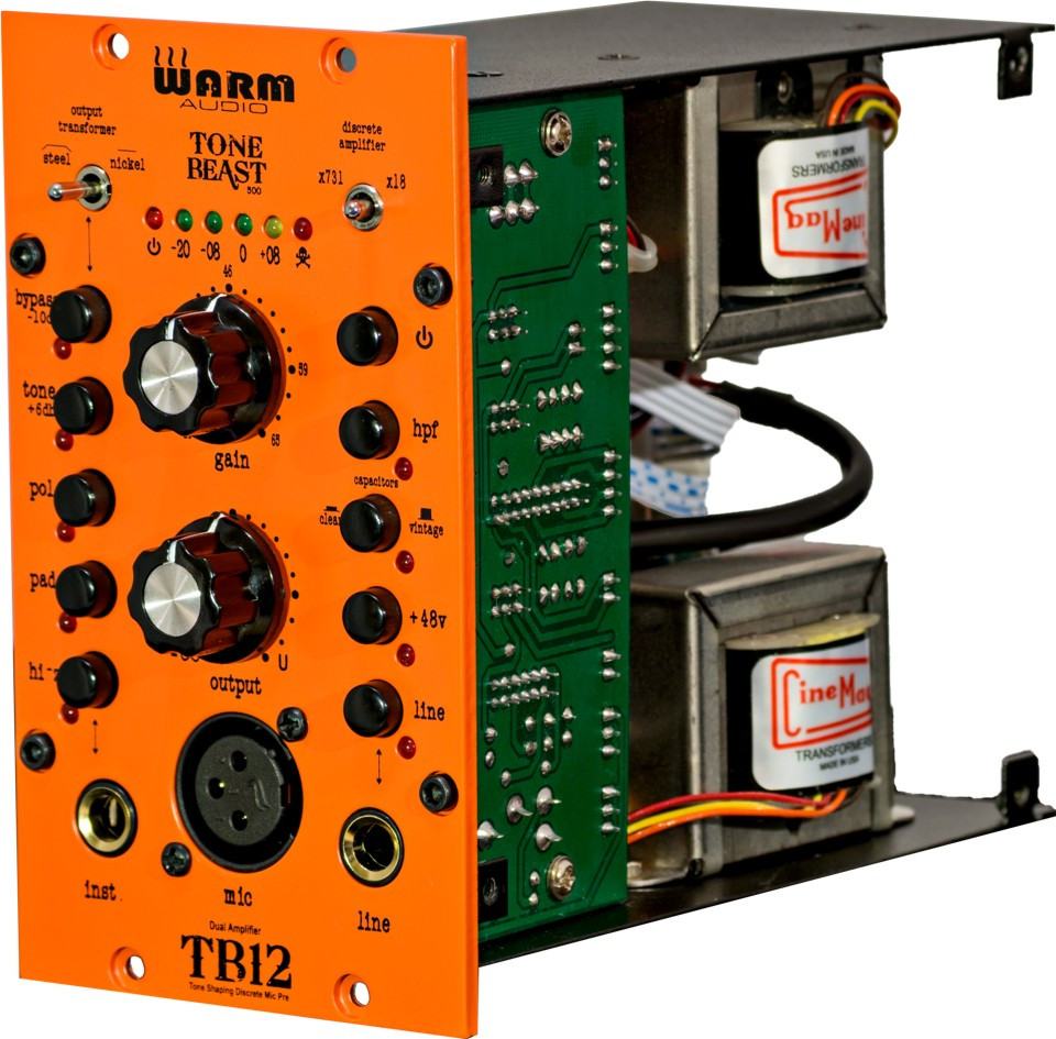 Galerijní obrázek č.1 API 500 a RackPack předzesilovače WARM AUDIO TB12 500