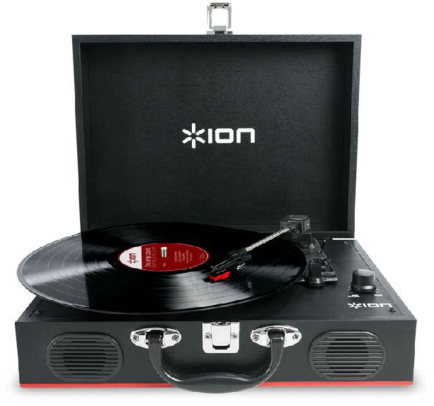 Galerijní obrázek č.1 Se zabudovanými reproduktory ION Vinyl Transport Black