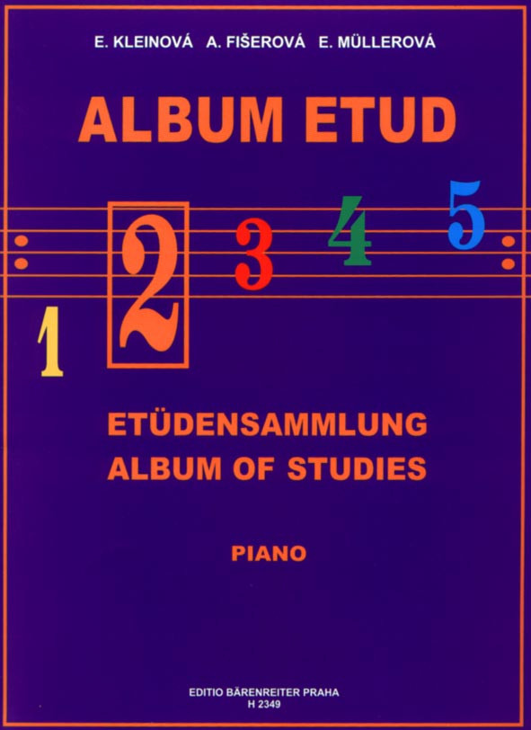Hlavní obrázek Zpěvníky a učebnice PUBLIKACE Album etud 2 - Eliška Kleinová, Alena Fišerová, Eva Müllerová