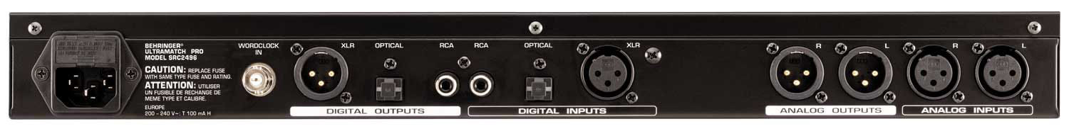 Galerijní obrázek č.1 AD/DA převodníky BEHRINGER ULTRAMATCH PRO SRC2496