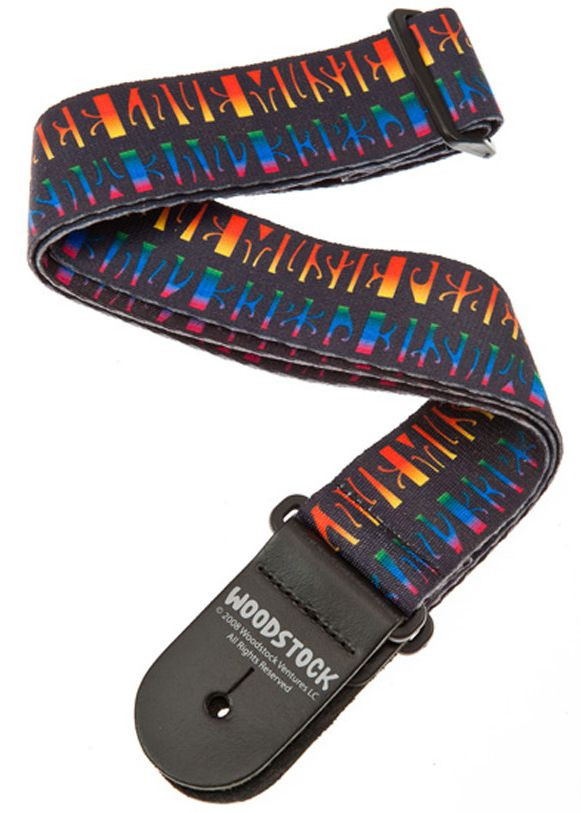 Hlavní obrázek Nylonové/textilní PLANET WAVES 50W02 Woodstock Collection Peace, Love and Music - Popruh