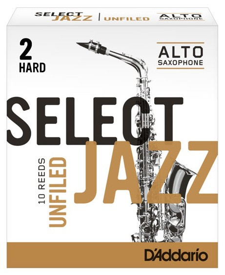 Hlavní obrázek Alt saxofon RICO RRS10ASX2H Select Jazz - Alto Saxophone Reeds - Unfiled - 2 Hard - 10 Box